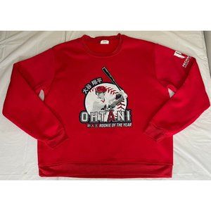 Anaheim Angels Sweatshirt Shohei Ohtani Rookie of the Year Promo Mens XL
